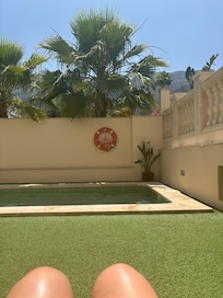 Small pool area with lovely vibe
