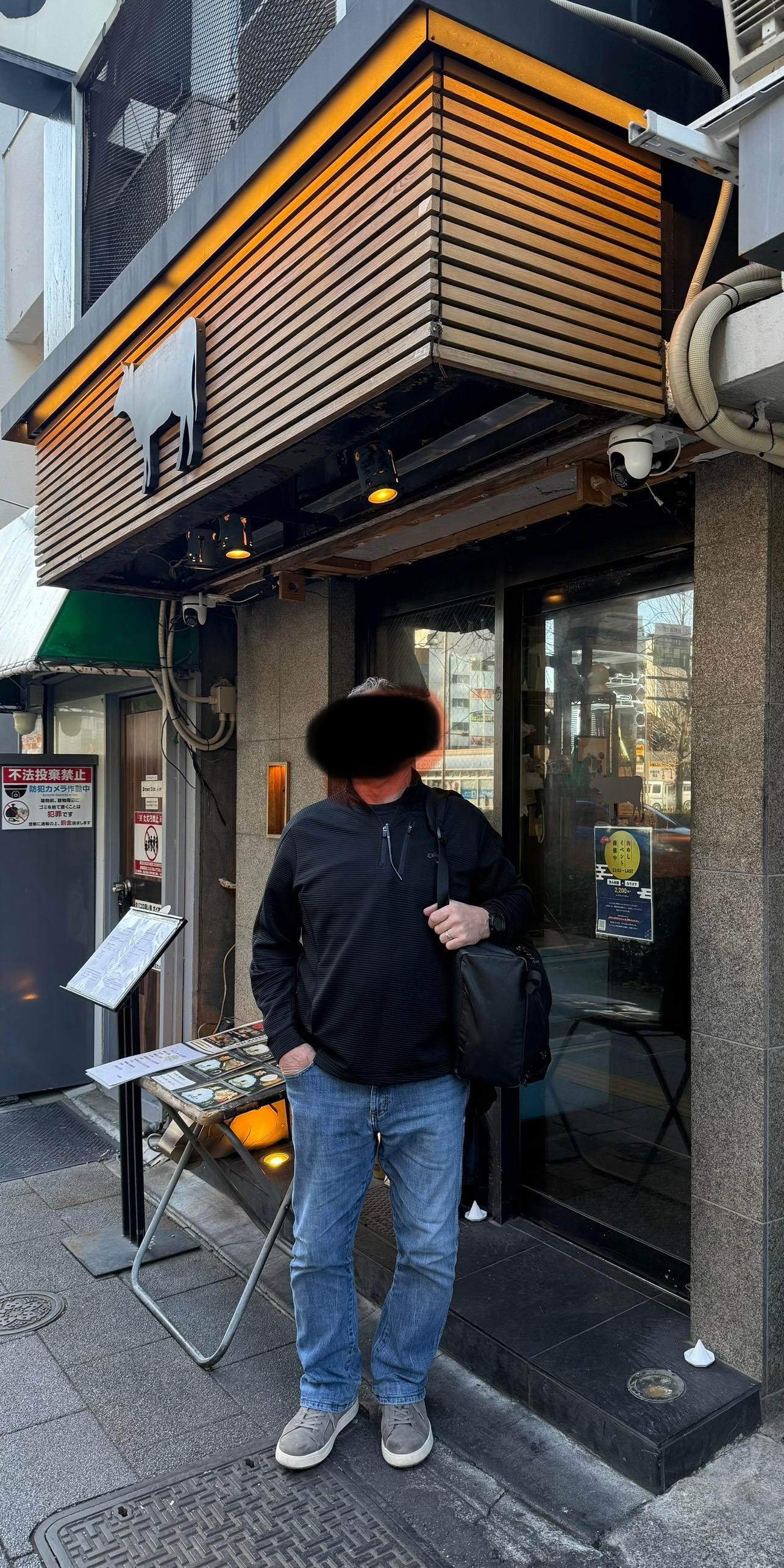 Steak House … 1.5 blocks from hotel.  I don’t know the name but there is a cow sign.  Small but wonderful food.