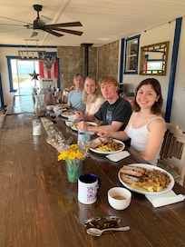 My family enjoying breakfast