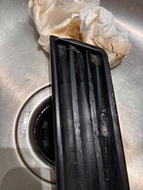 Water tray with dirty paper towel