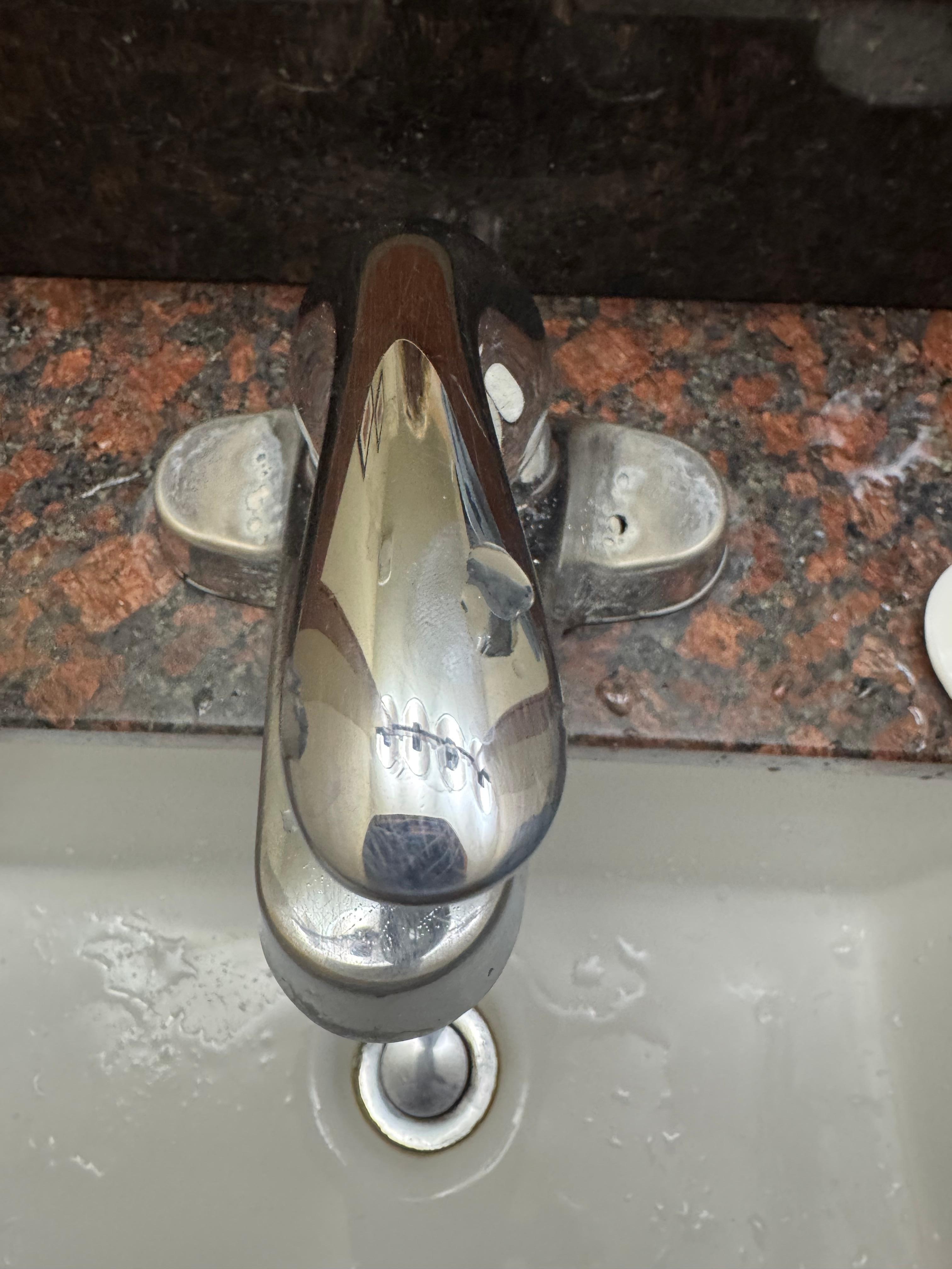 Faucet rusted dirty about to come off