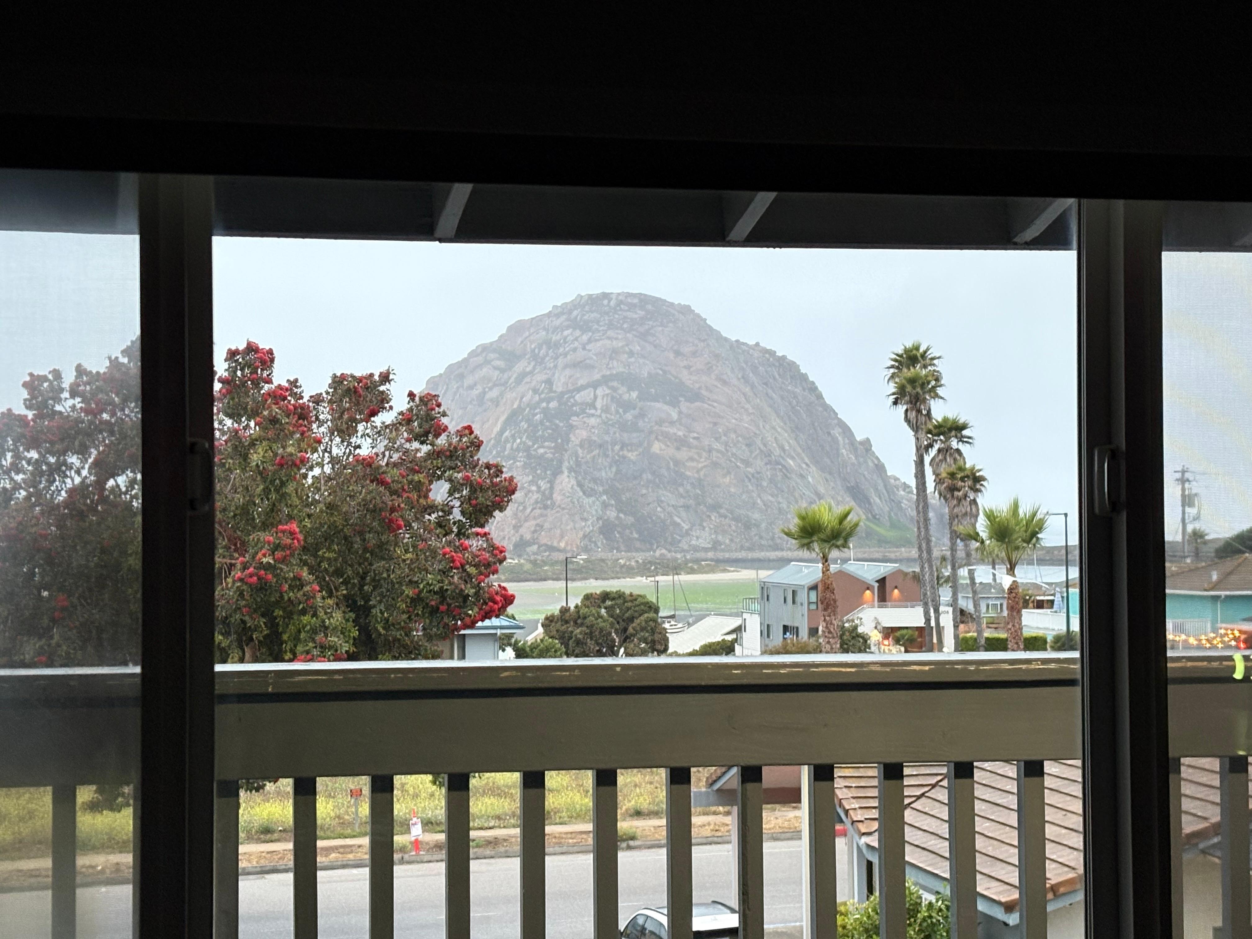 Morro Rock from our room!