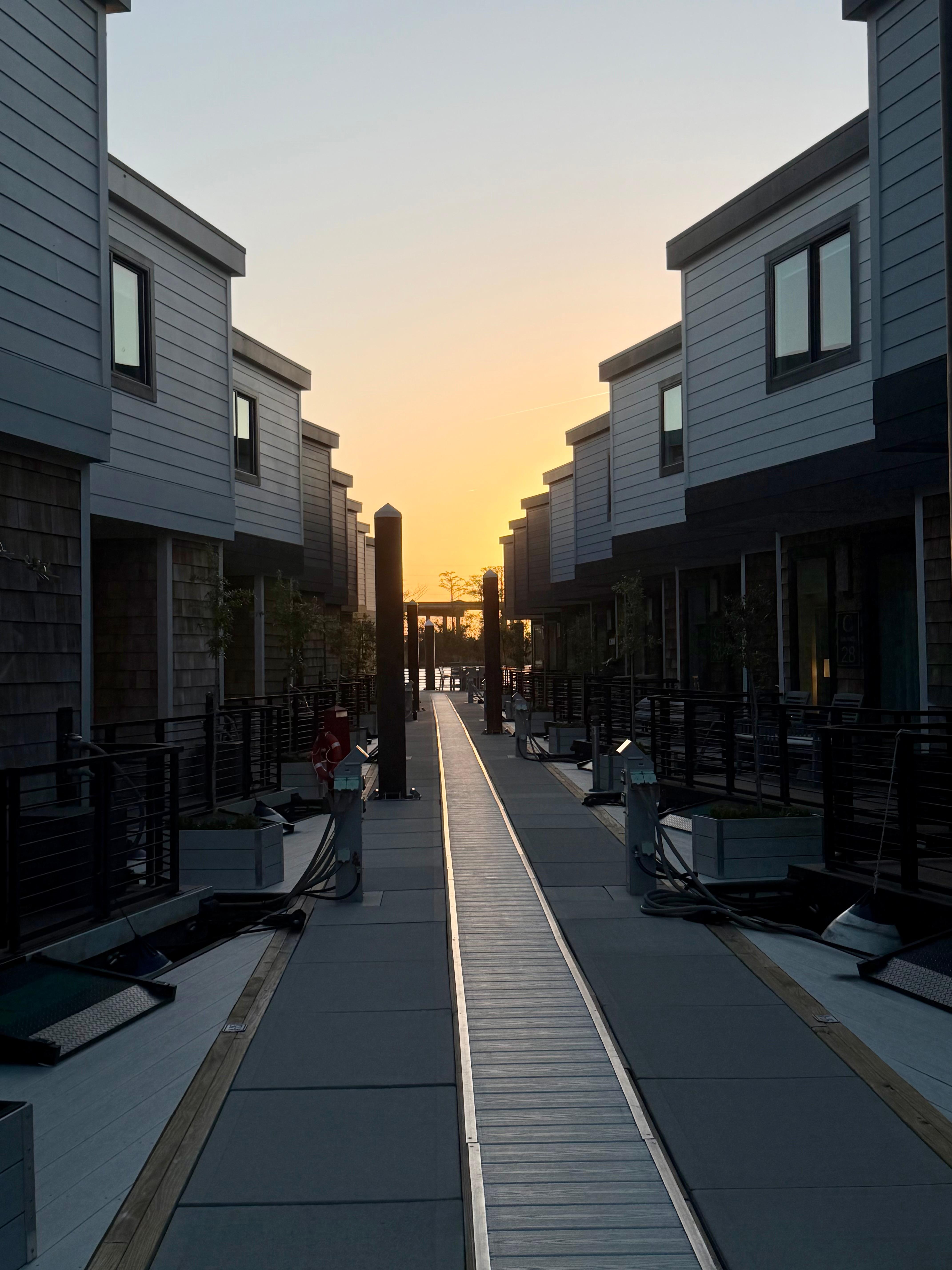 View of pier from in front of unit 24