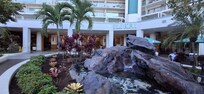 Relaxing courtyard where we enjoyed dinner and Hula on Friday night.