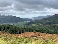 Looking over the Mawdich estuary to the Atlantic Ocean.