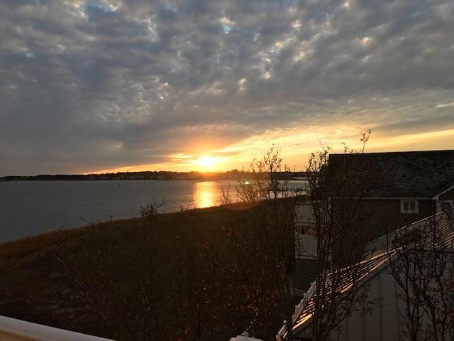 Another picture of sunset from the deck off the  family room.