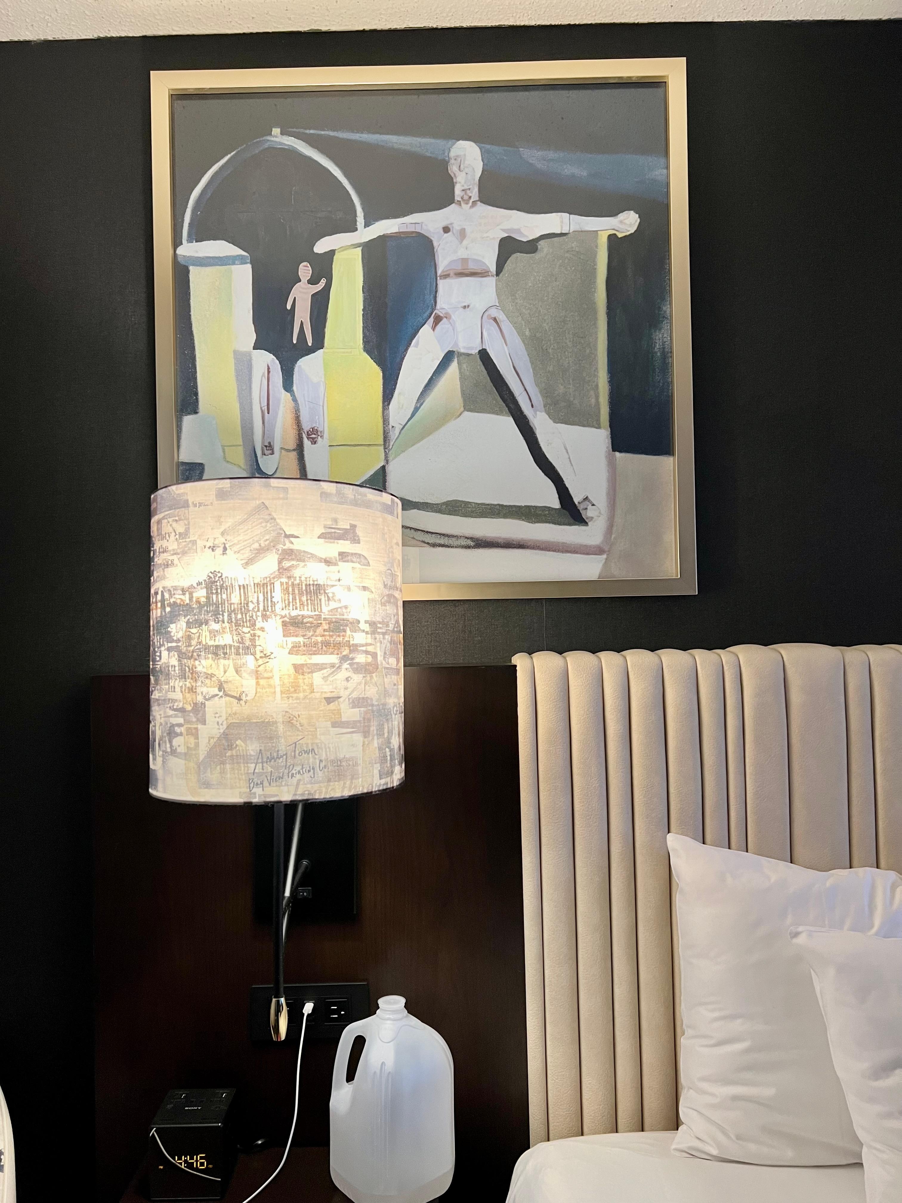 Lots of art in the guest rooms 