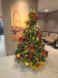 Christmas in the reception area