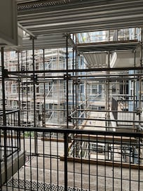 Photo of balcony view/construction.