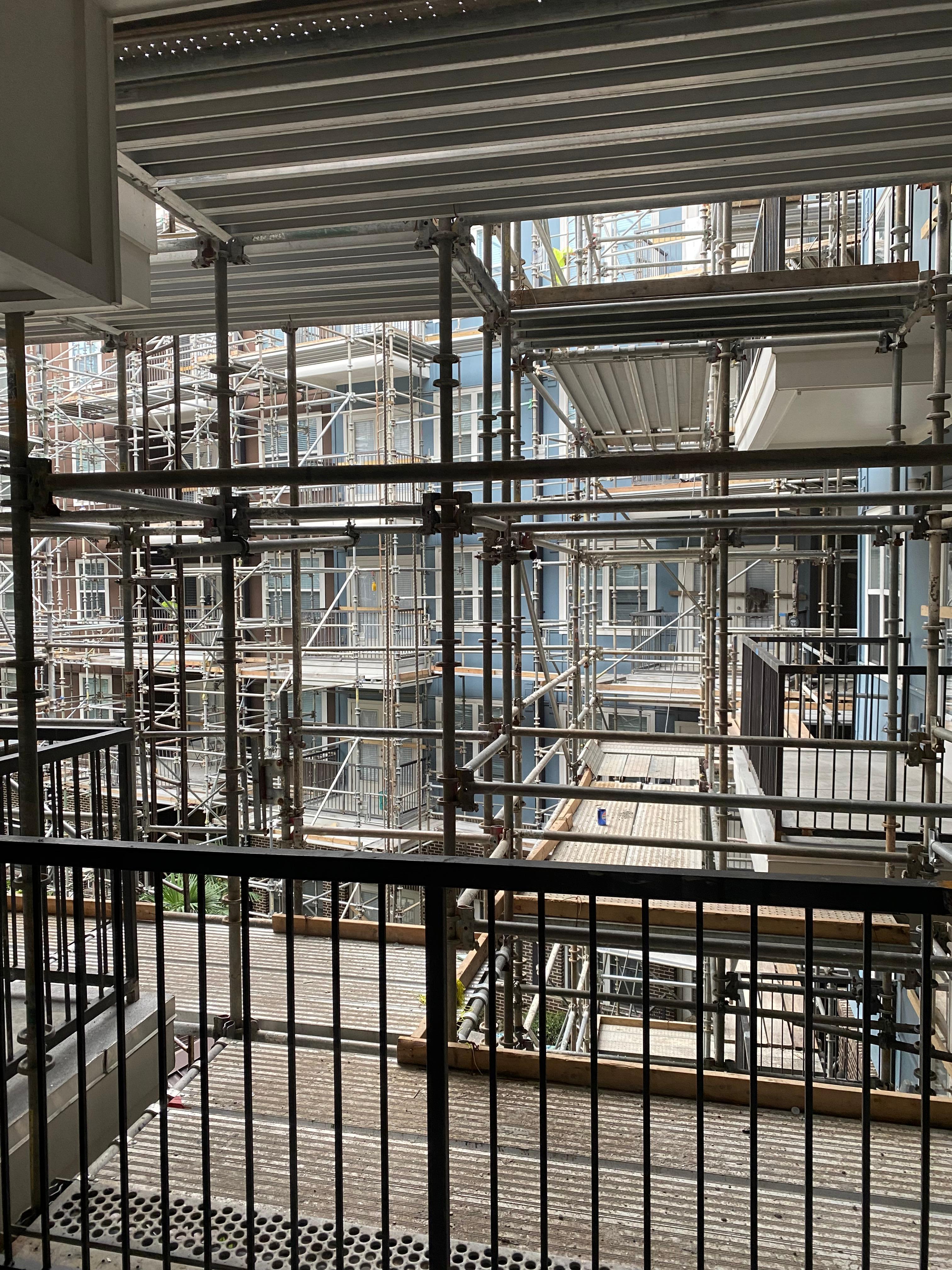 Photo of balcony view/construction. 