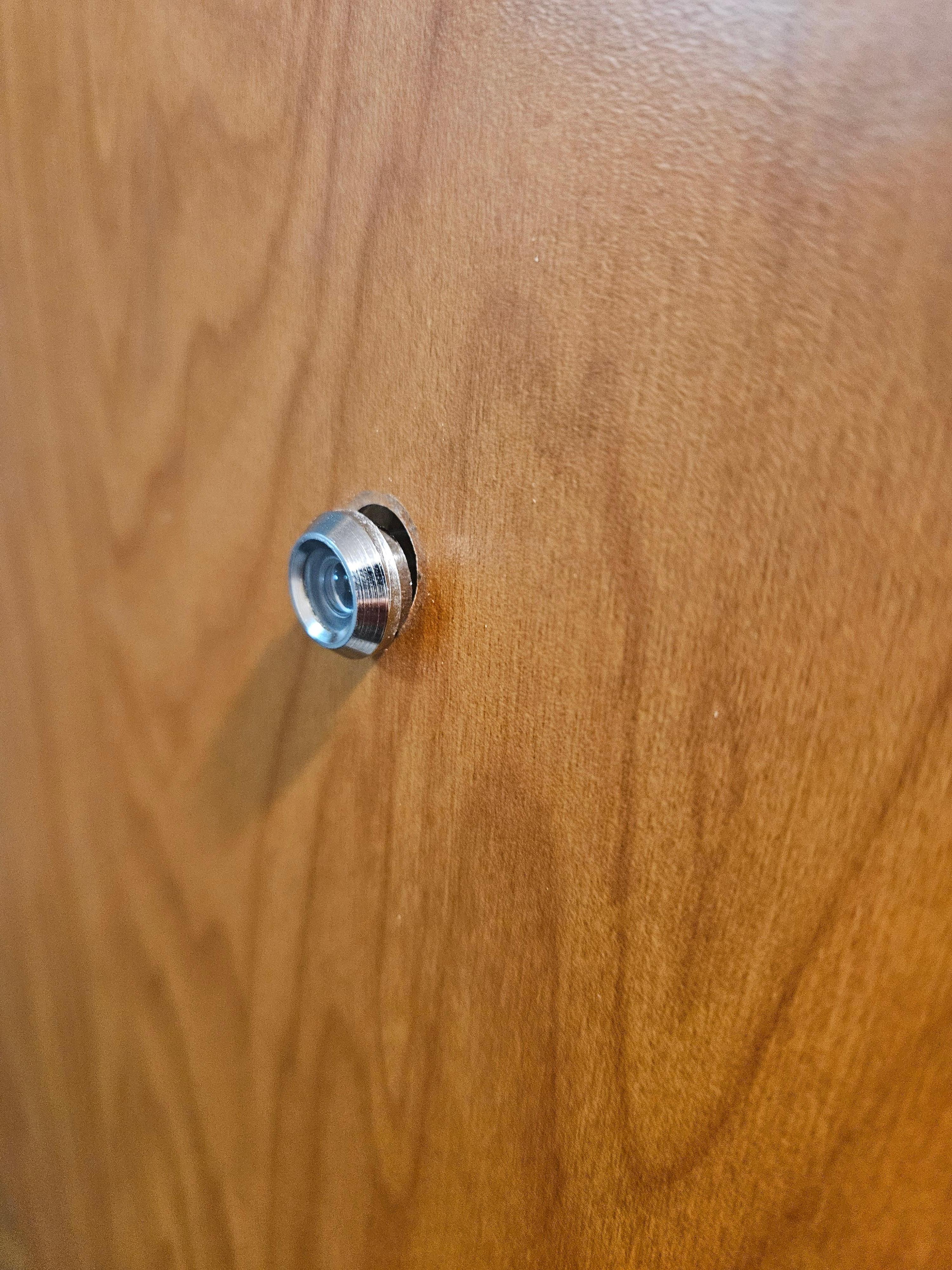 Looked like someone tried to break into the door viewer