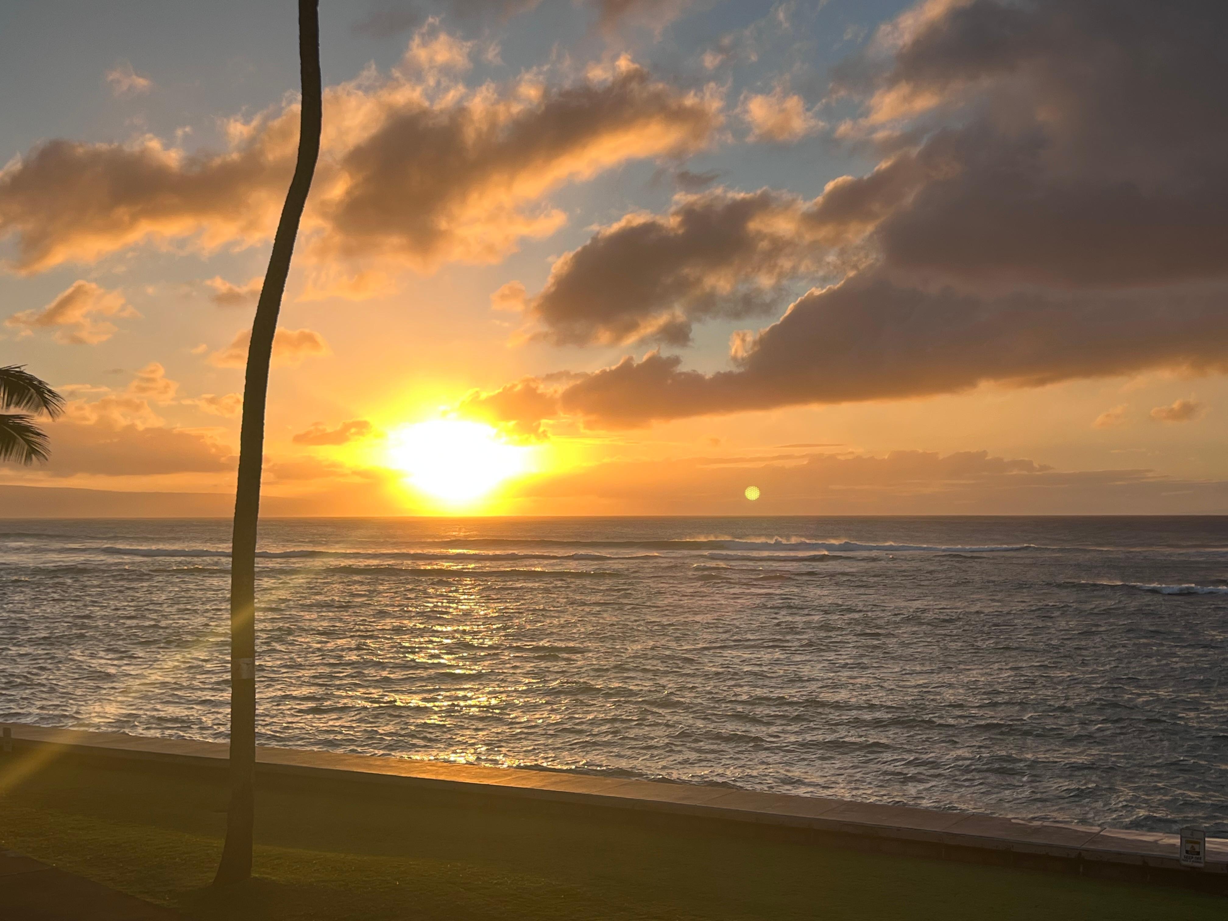 Sunset from the balcony