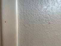 Wall by the sink