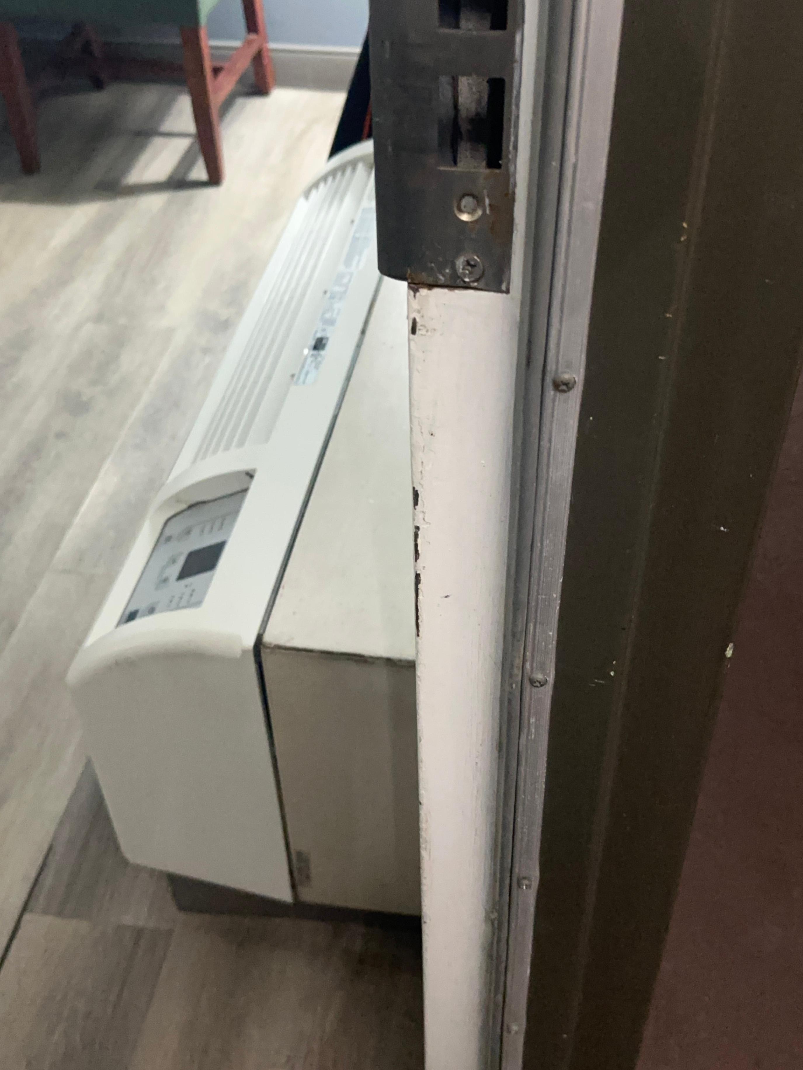 The A/C unit blew out air that wreaked!