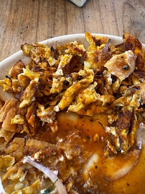 Eggs with chilaquiles