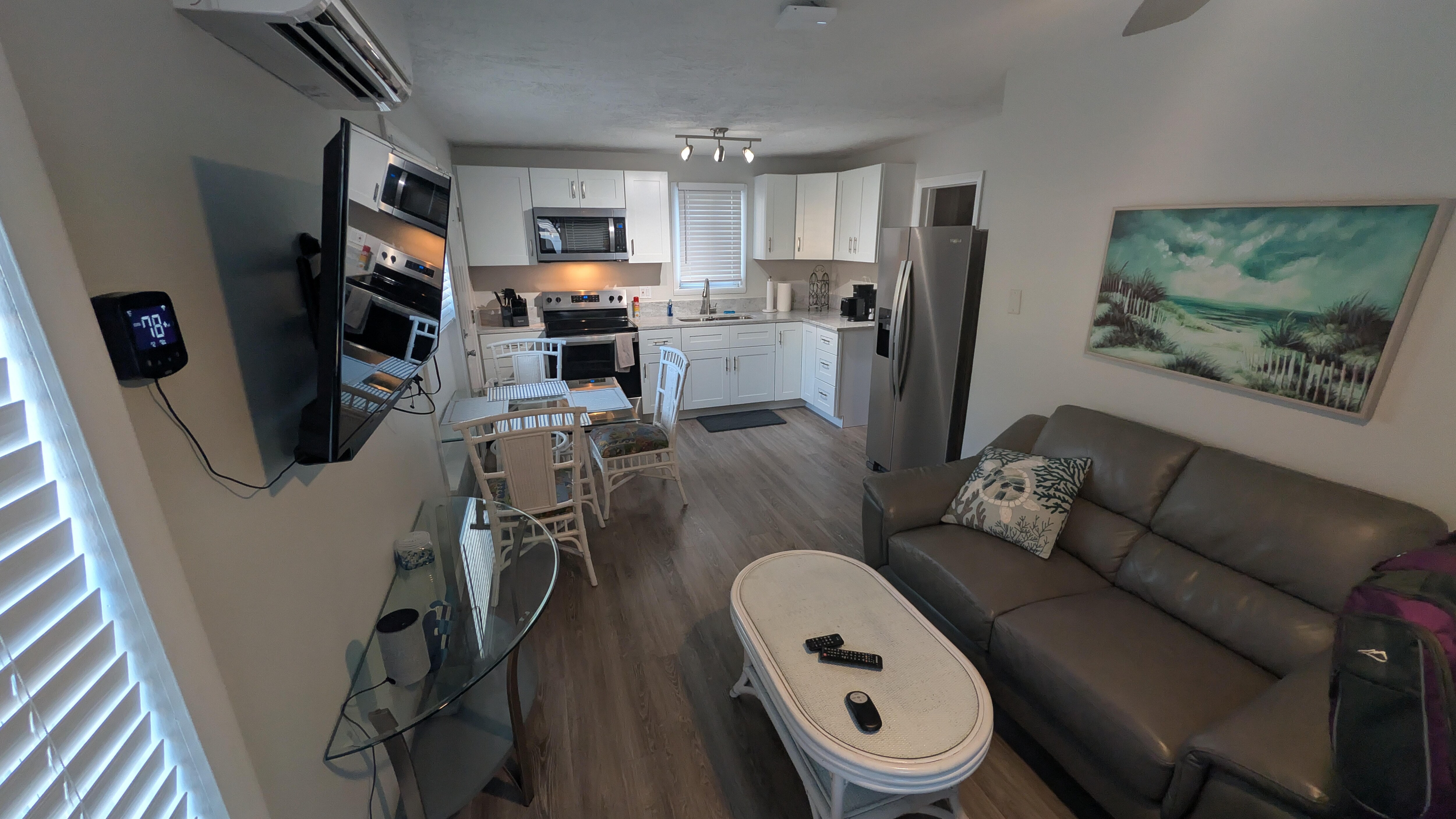 Living area of the cottage was very usable and the kitchen was perfect.  