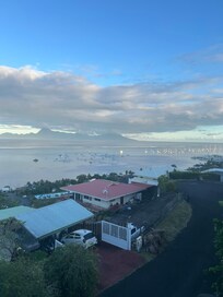Daytime view off deck.
