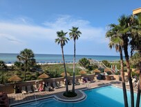 Outside our hotel balcony