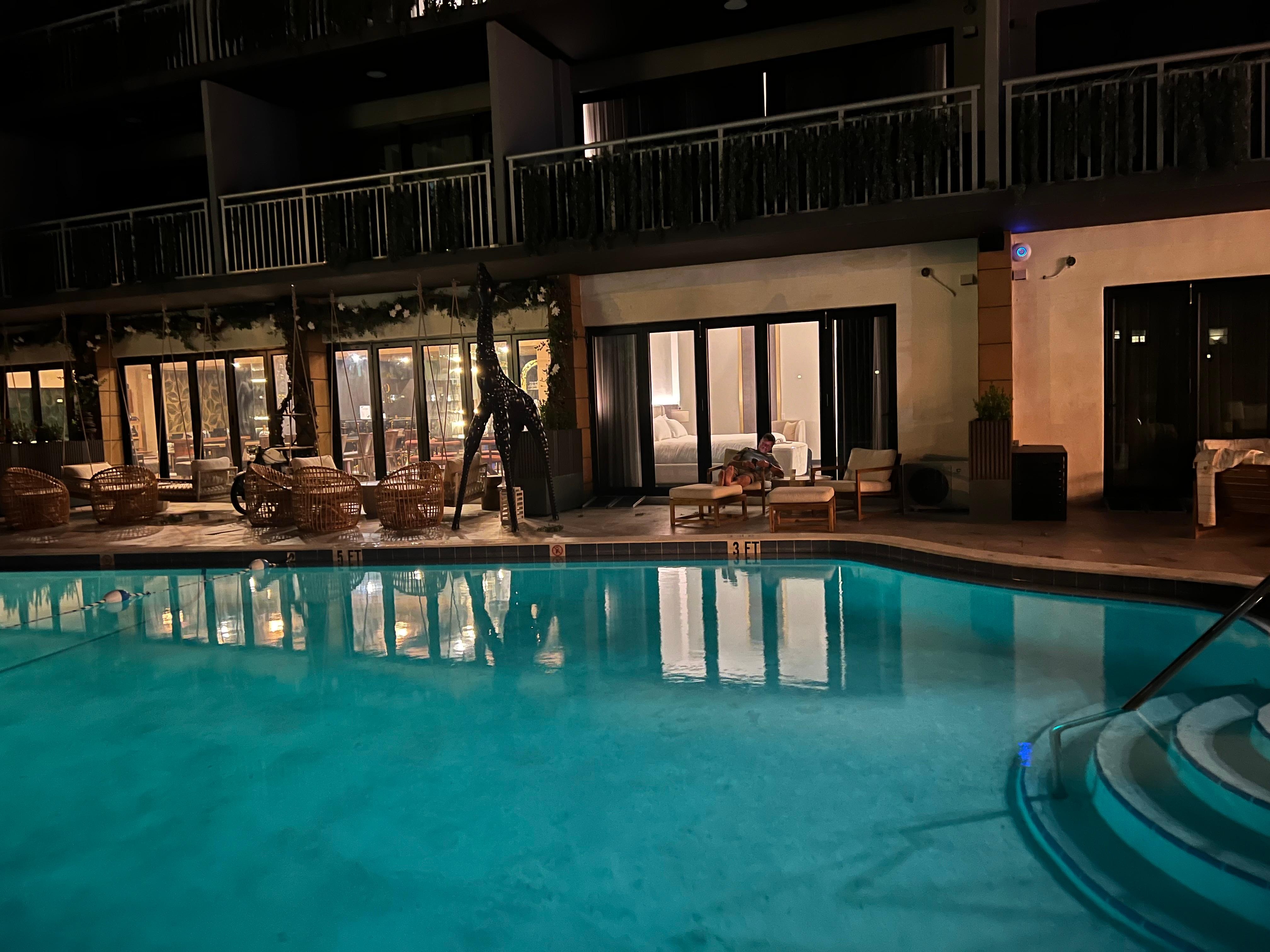 Our room from the other side of the pool. 