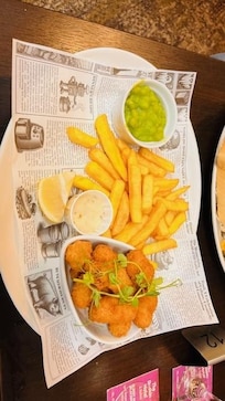 Scampi and chips