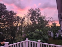 Sunset back deck