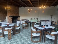 The patio dining area.