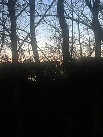 Gorgeous views of sunset with lighted slopes