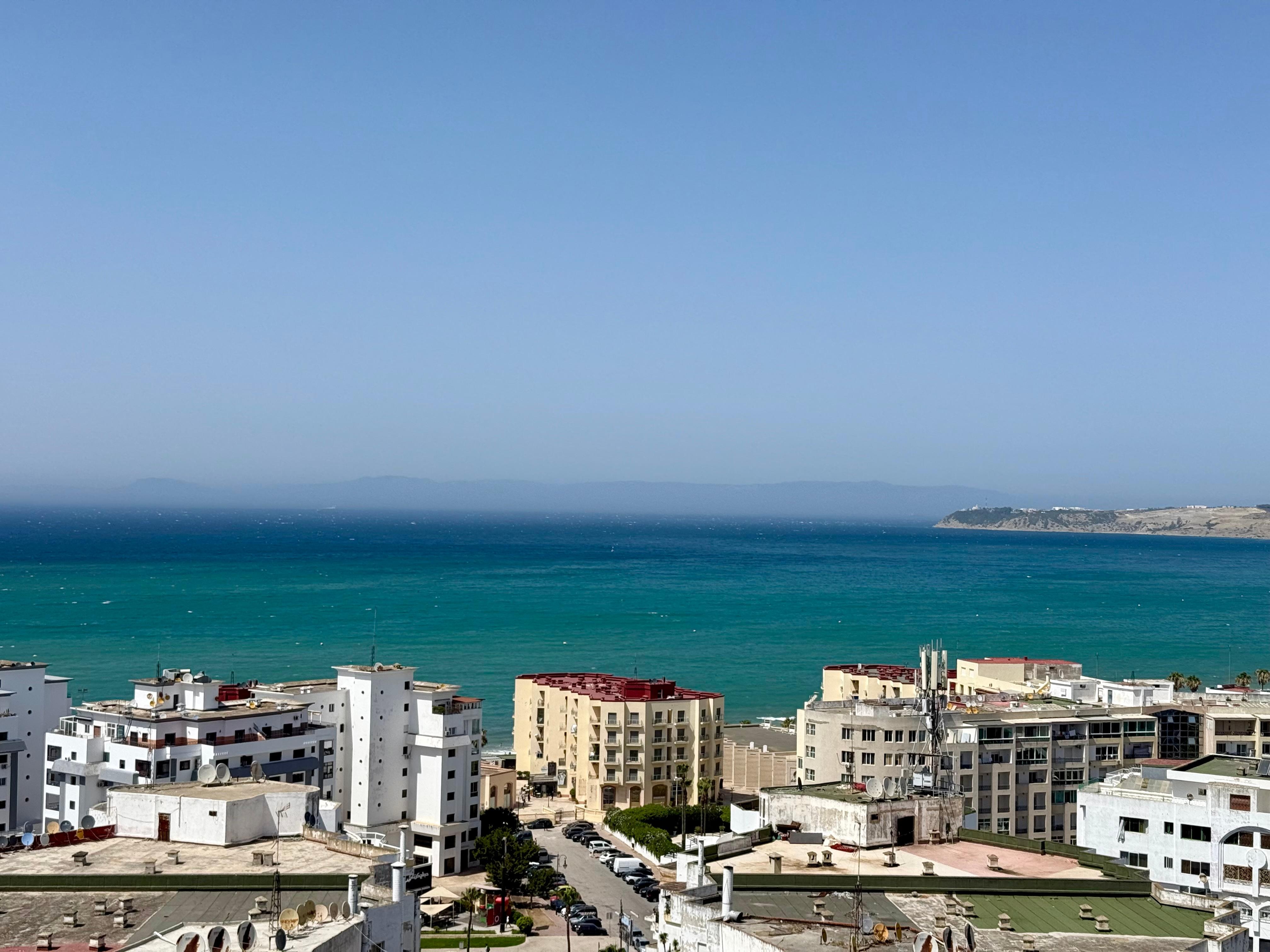 View from rooftop pool area