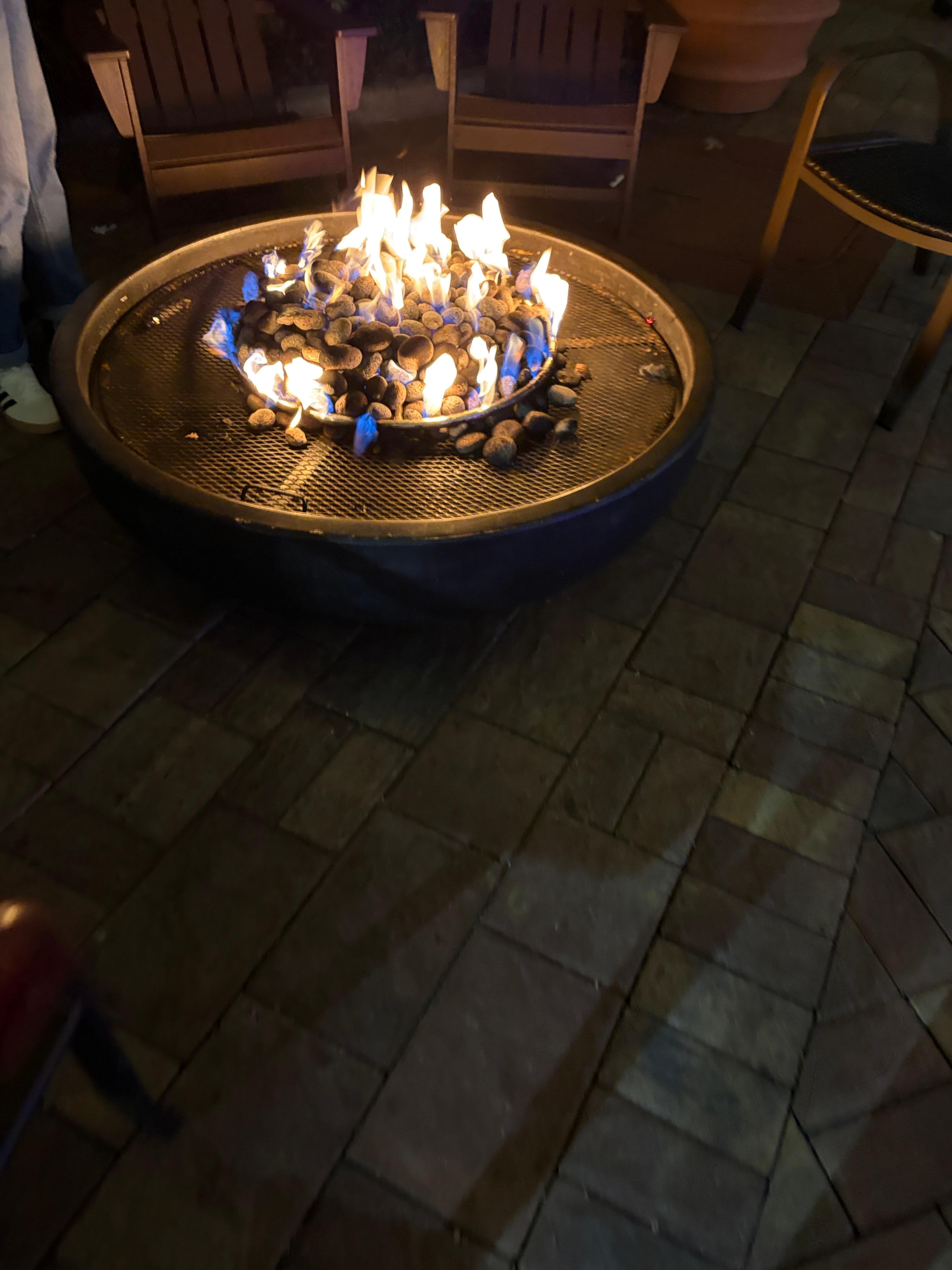 They had several of these fire pits 