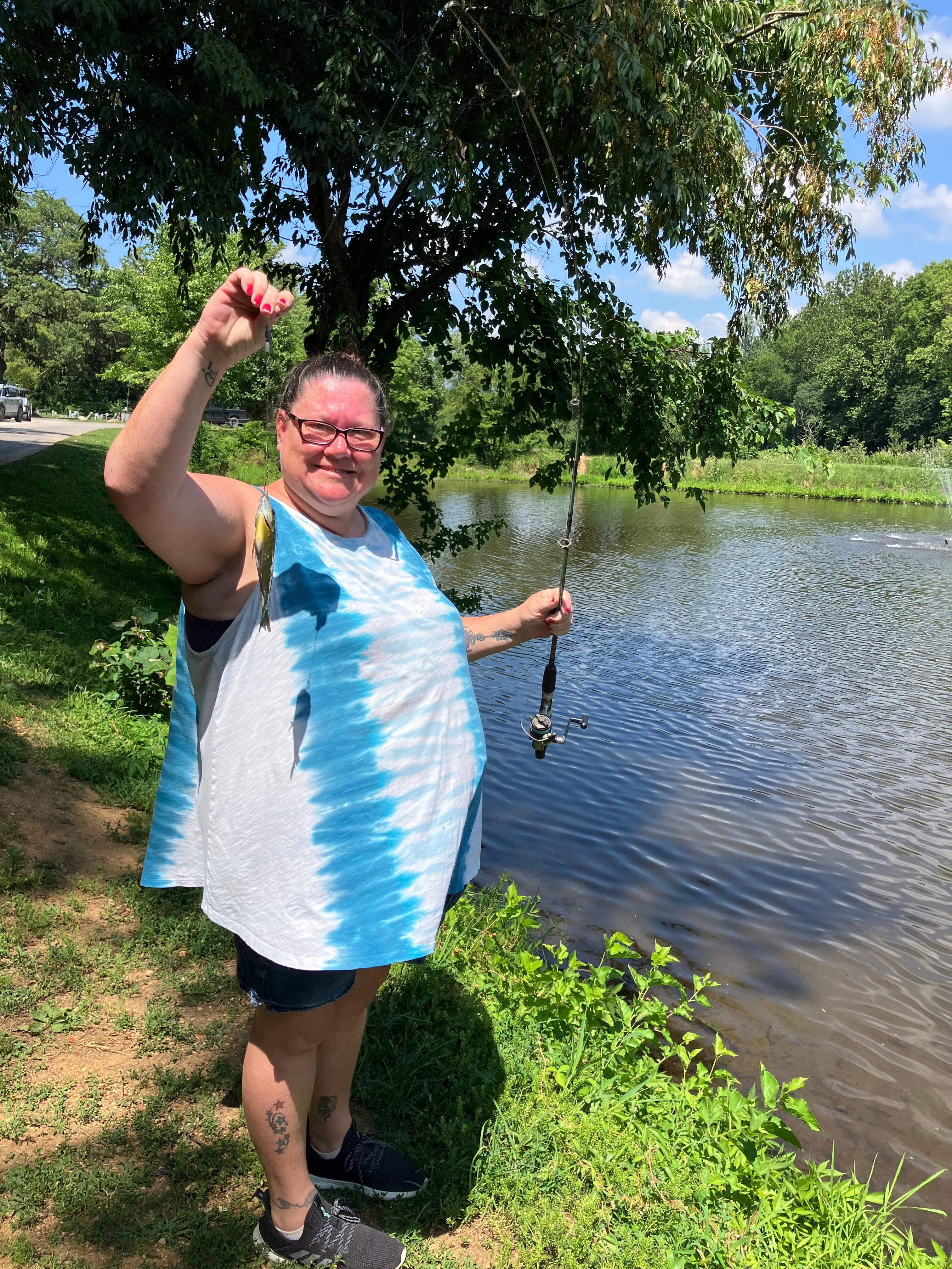 Mom caught one.
