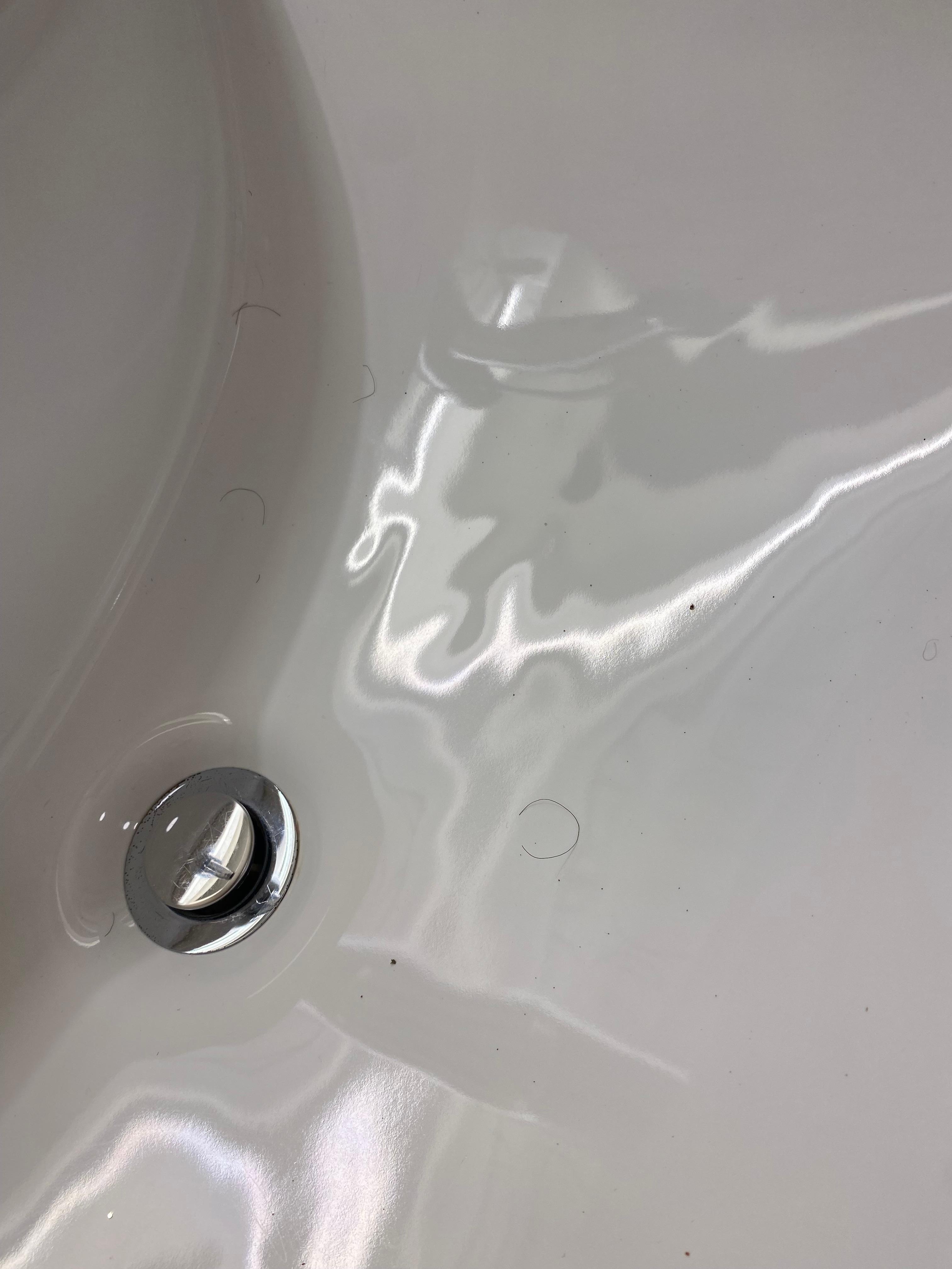 Human hair in thesink