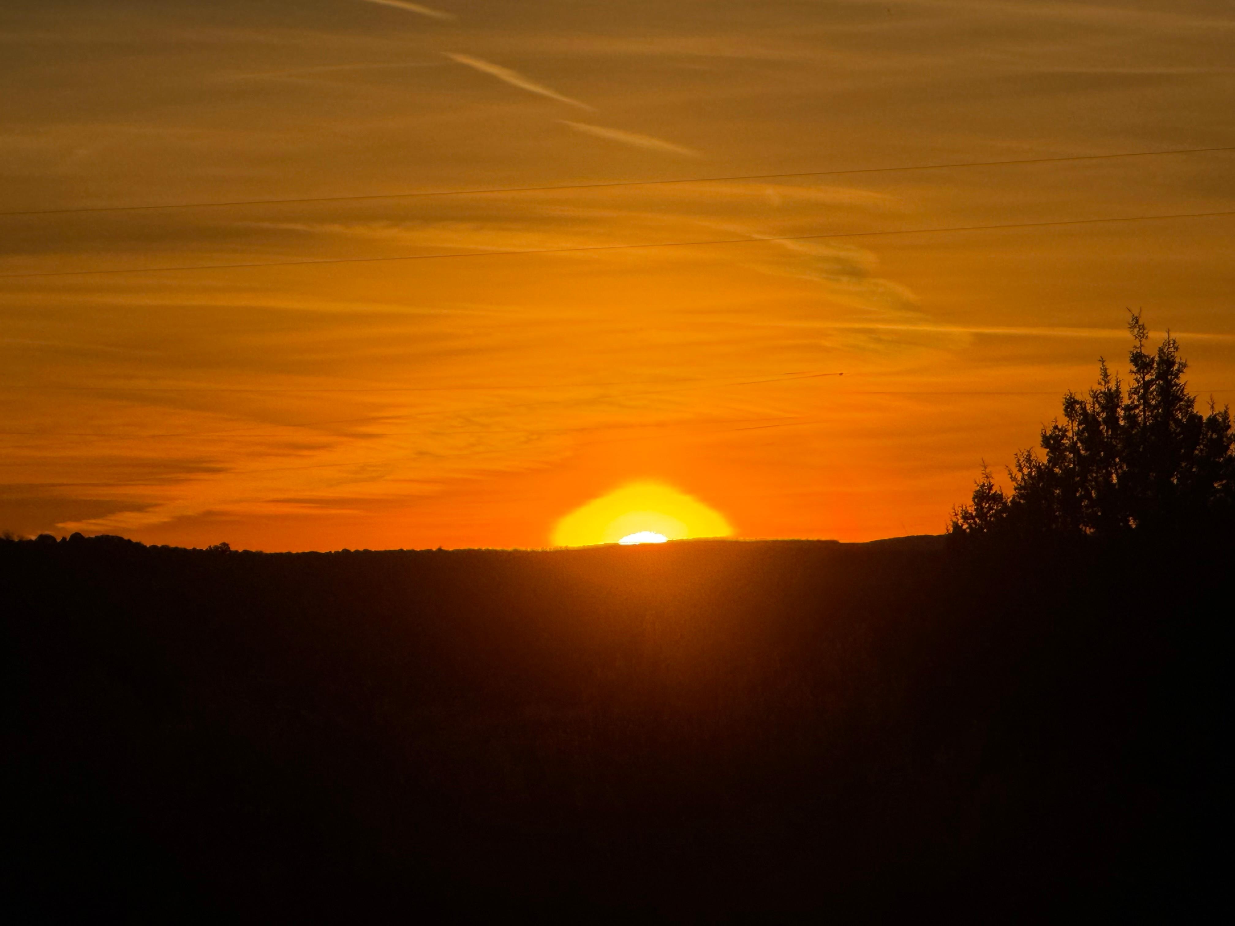 Sunset from the deck