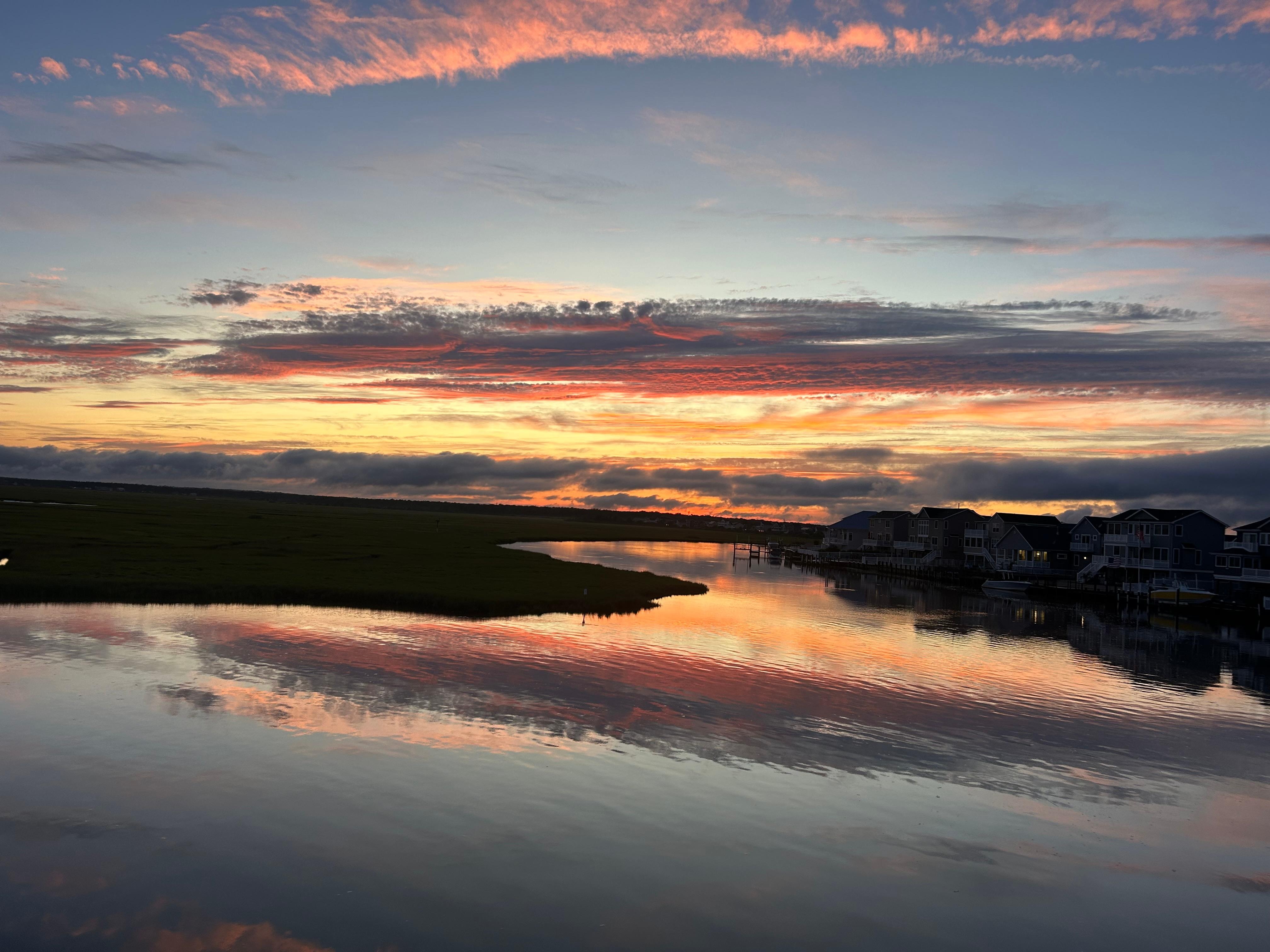 Sunset after a storm. 