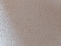 Pee spots on the wall near desk.