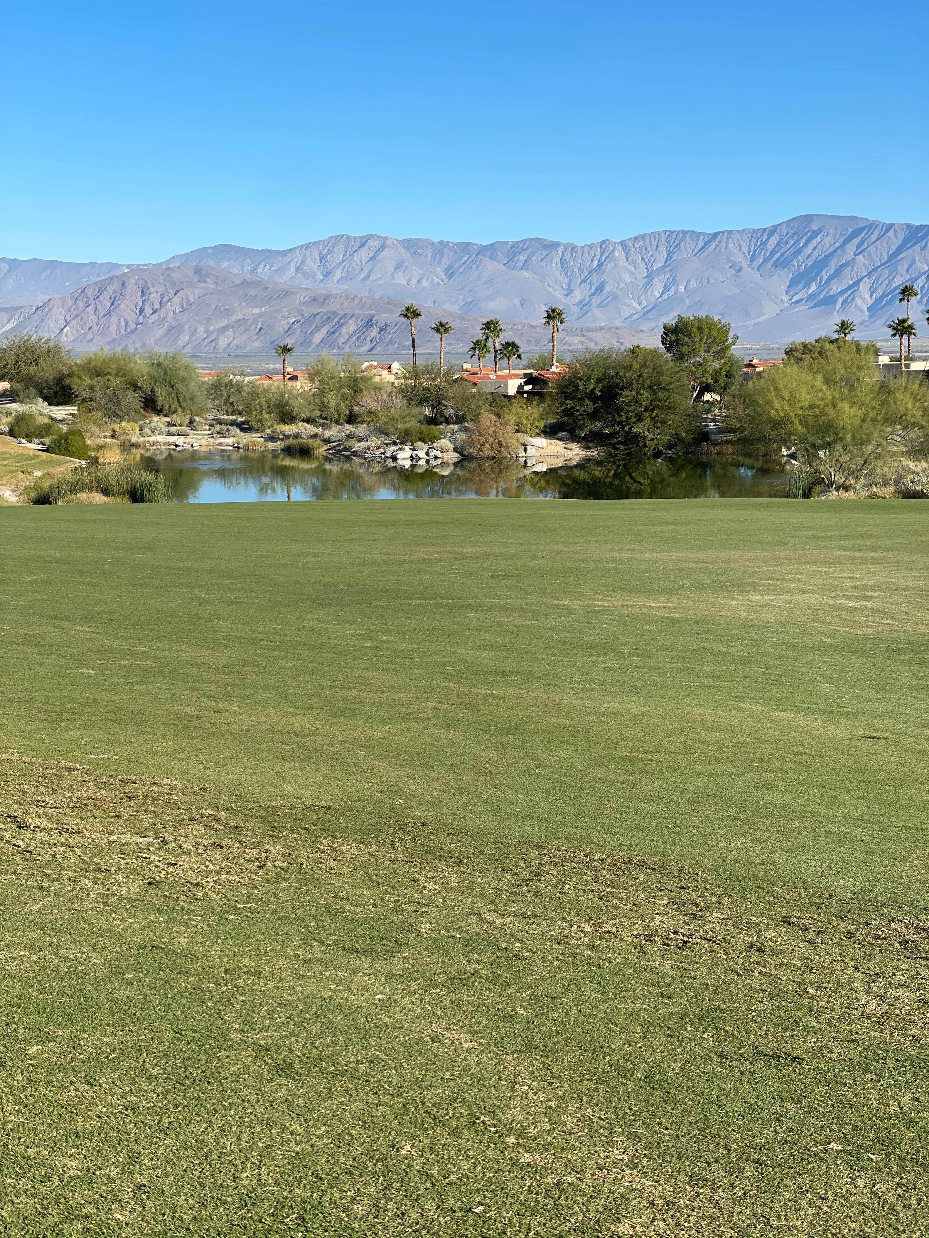 From the 4th fairway looking back, just steps away from the house.
