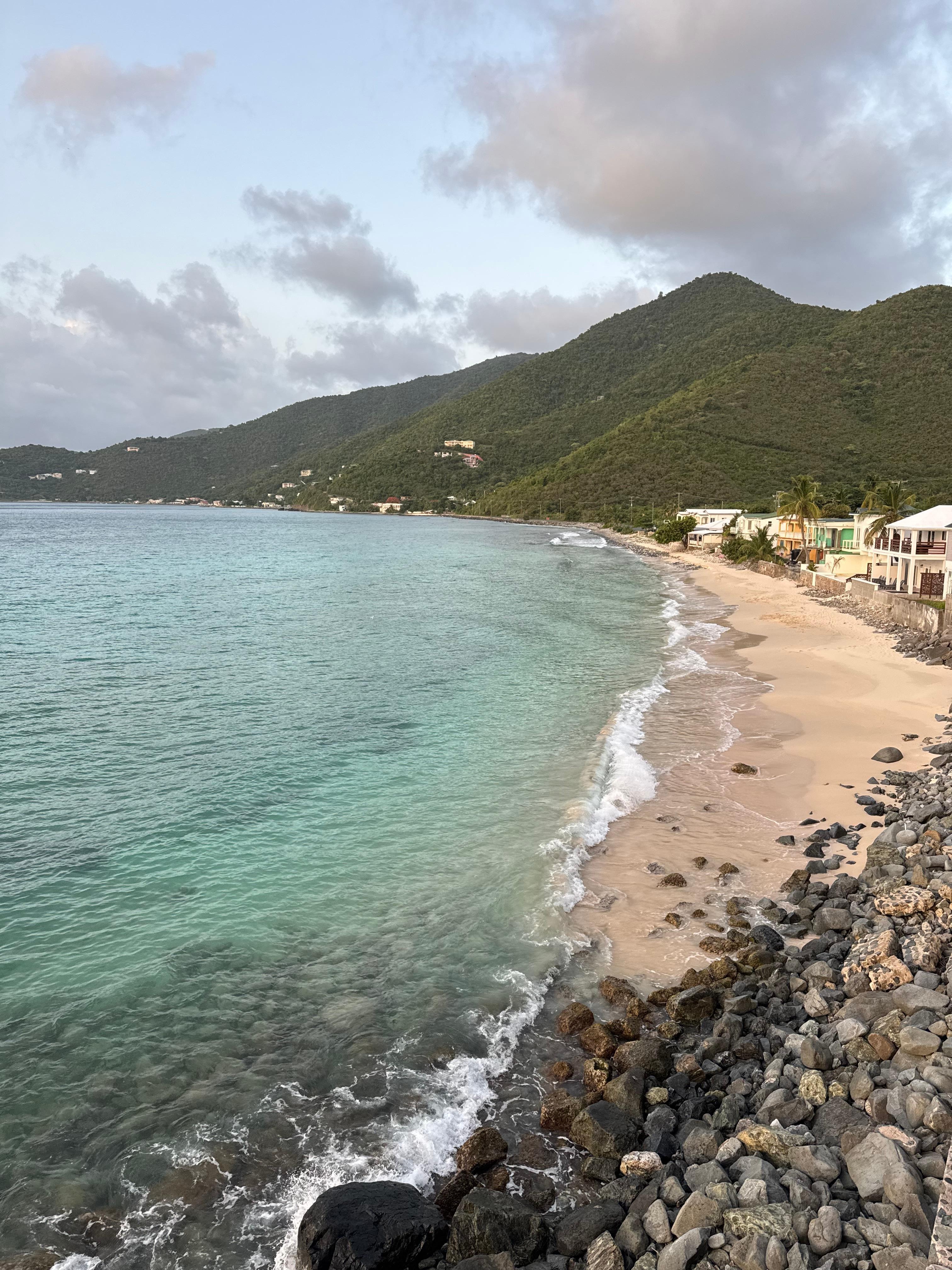 The view of the beach from our room. 