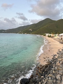 The view of the beach from our room.