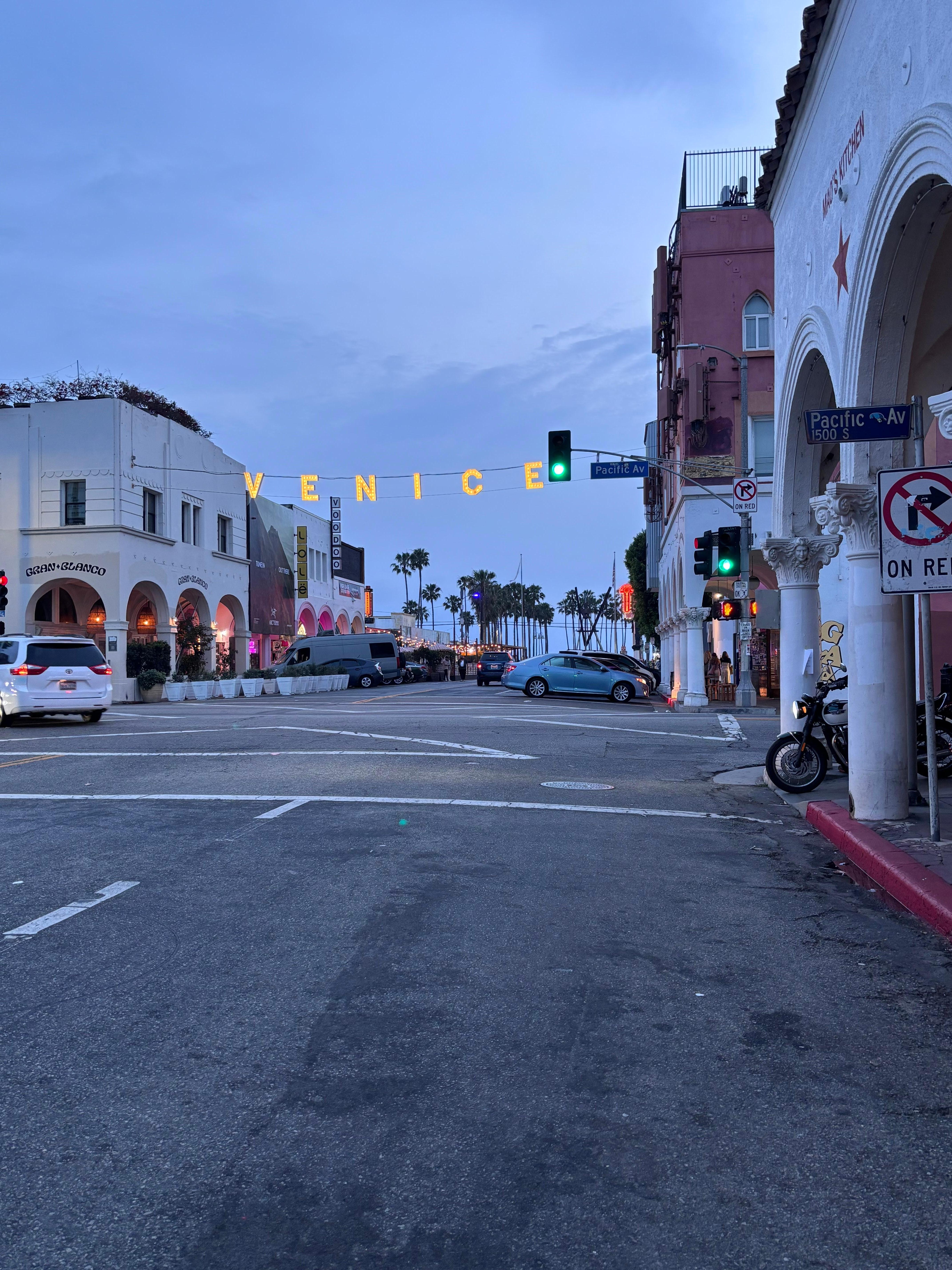 We stayed down this road. 