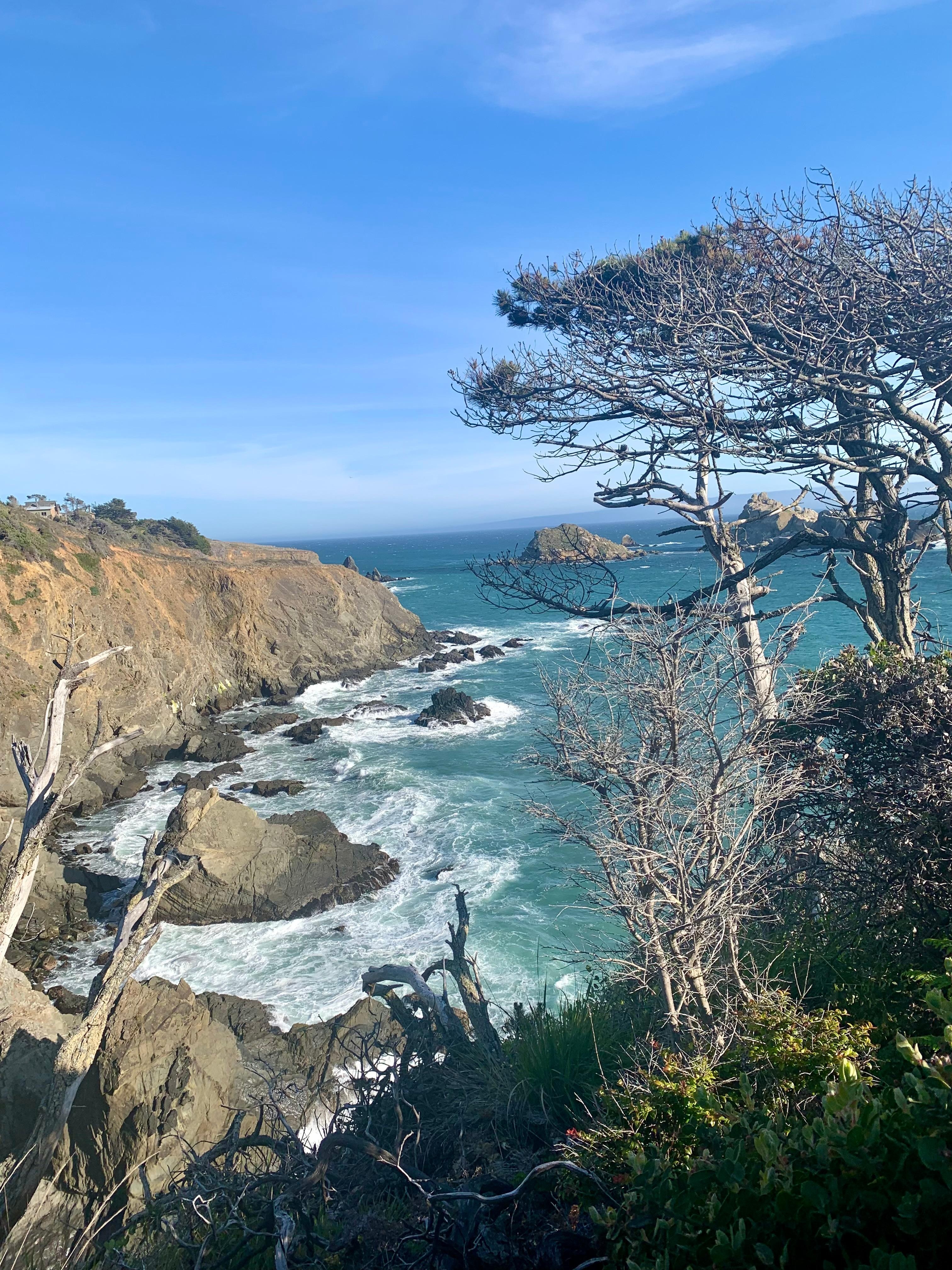 Walk down below the property.