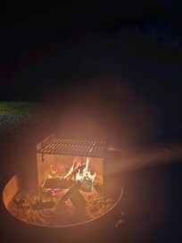 Firepit outside the cabin
