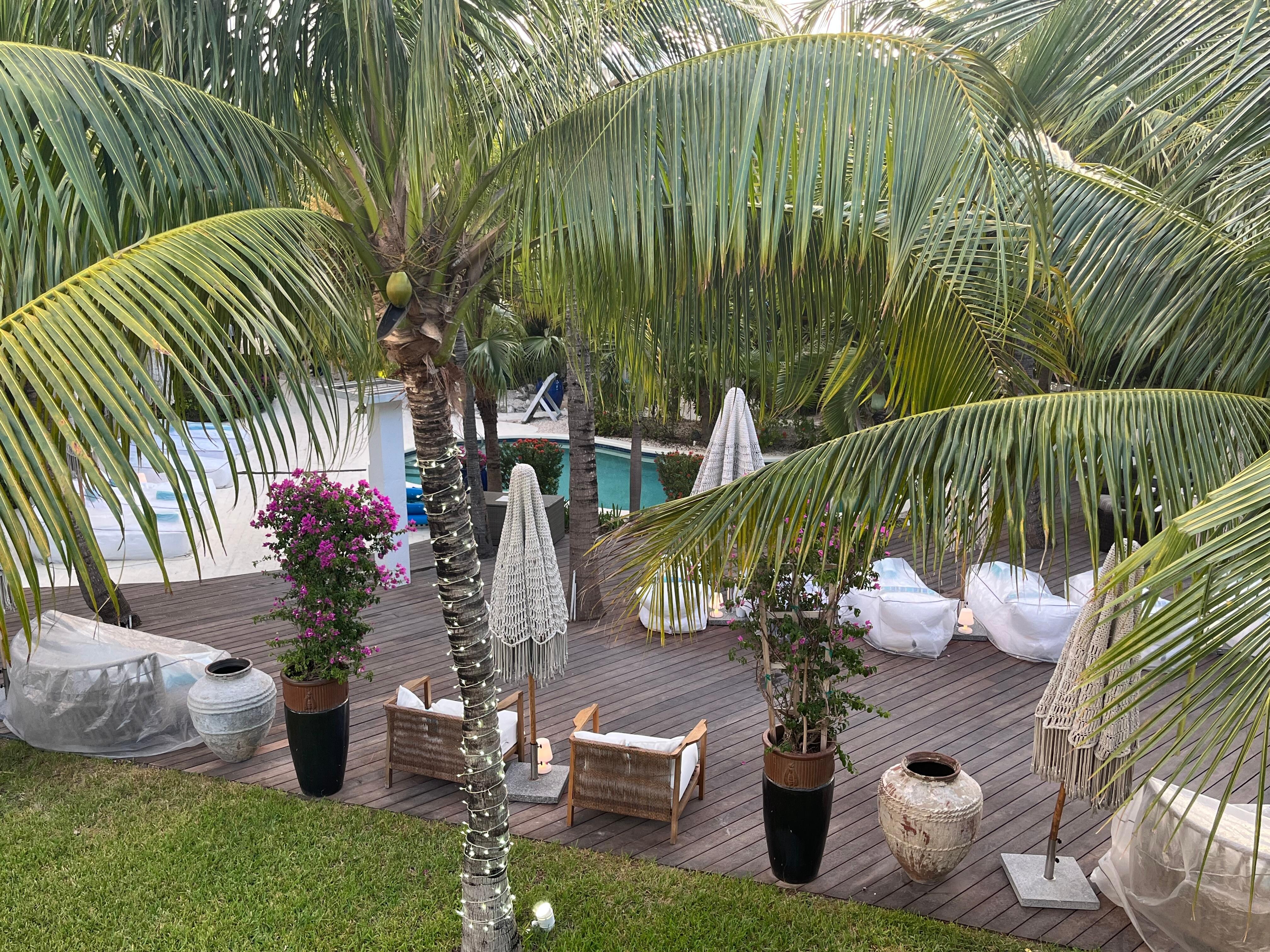 The second pool area