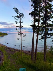 View from the deck overlooking Lake Superior.
