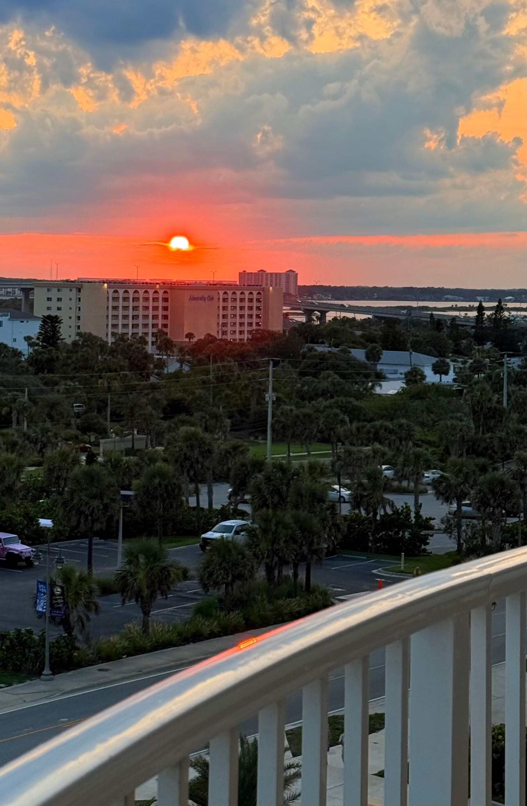 Sunset from the balcony 