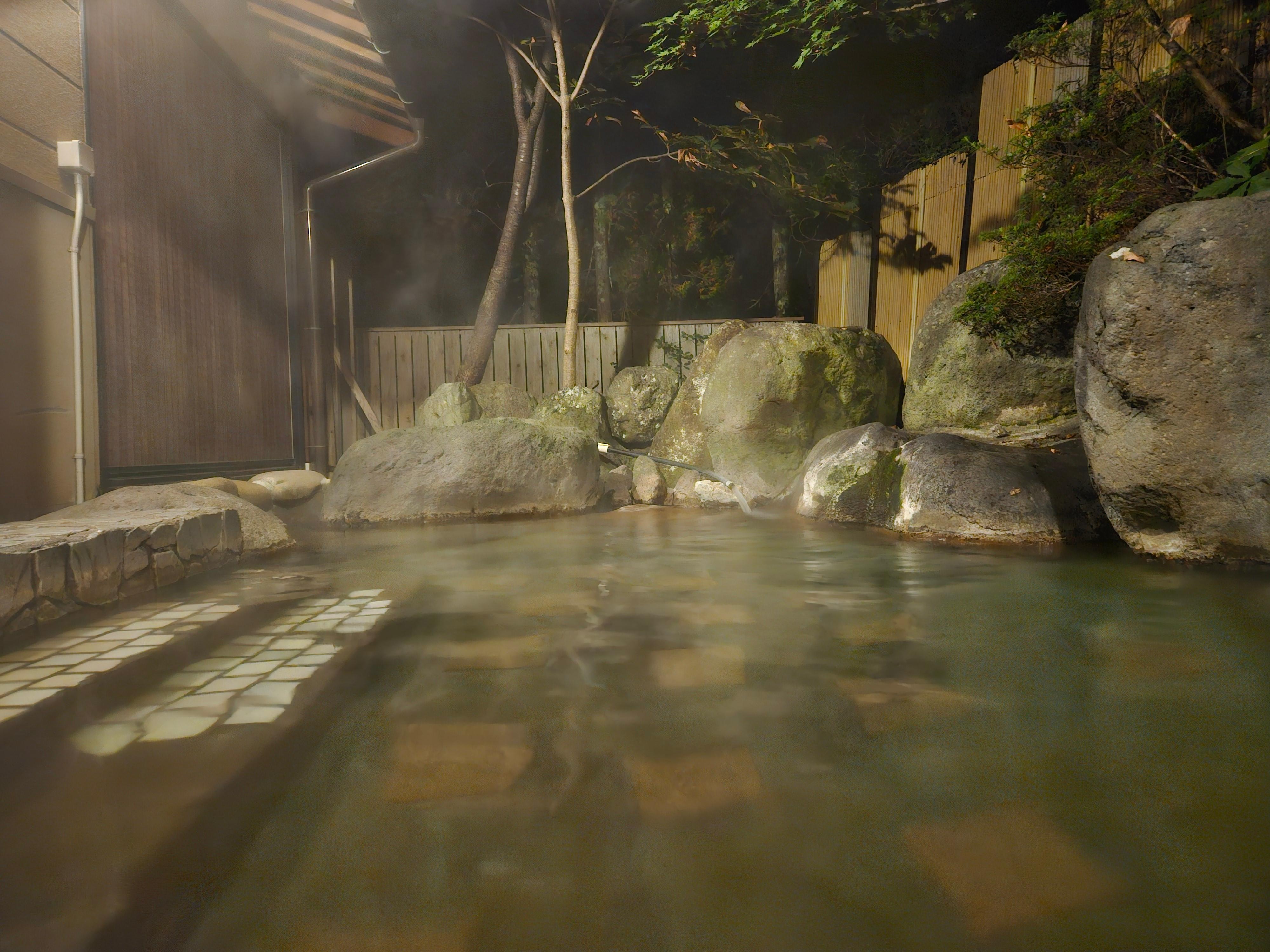 Outdoor private onsen