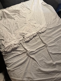 When we pulled out the sofa bed