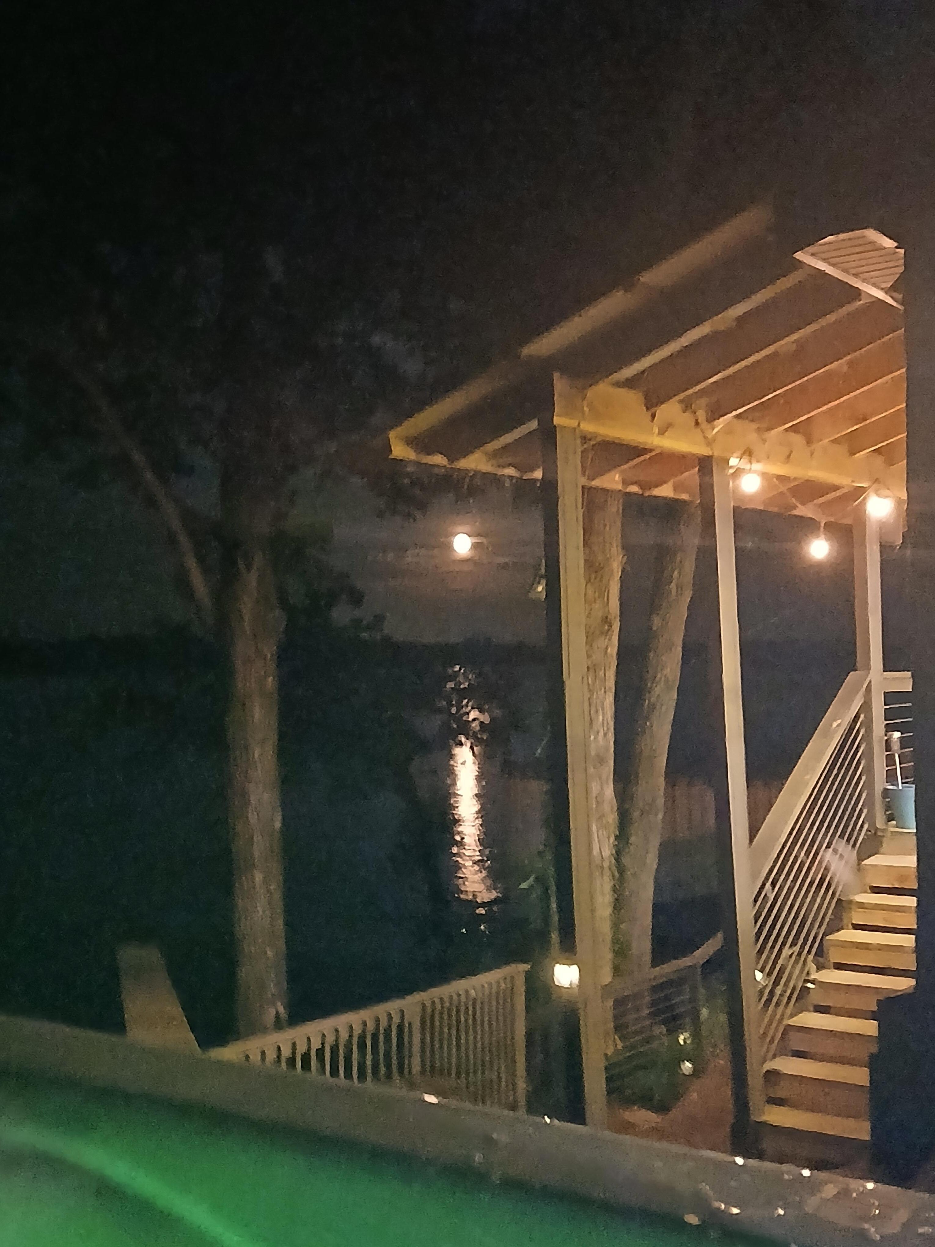 View from the hot tub 