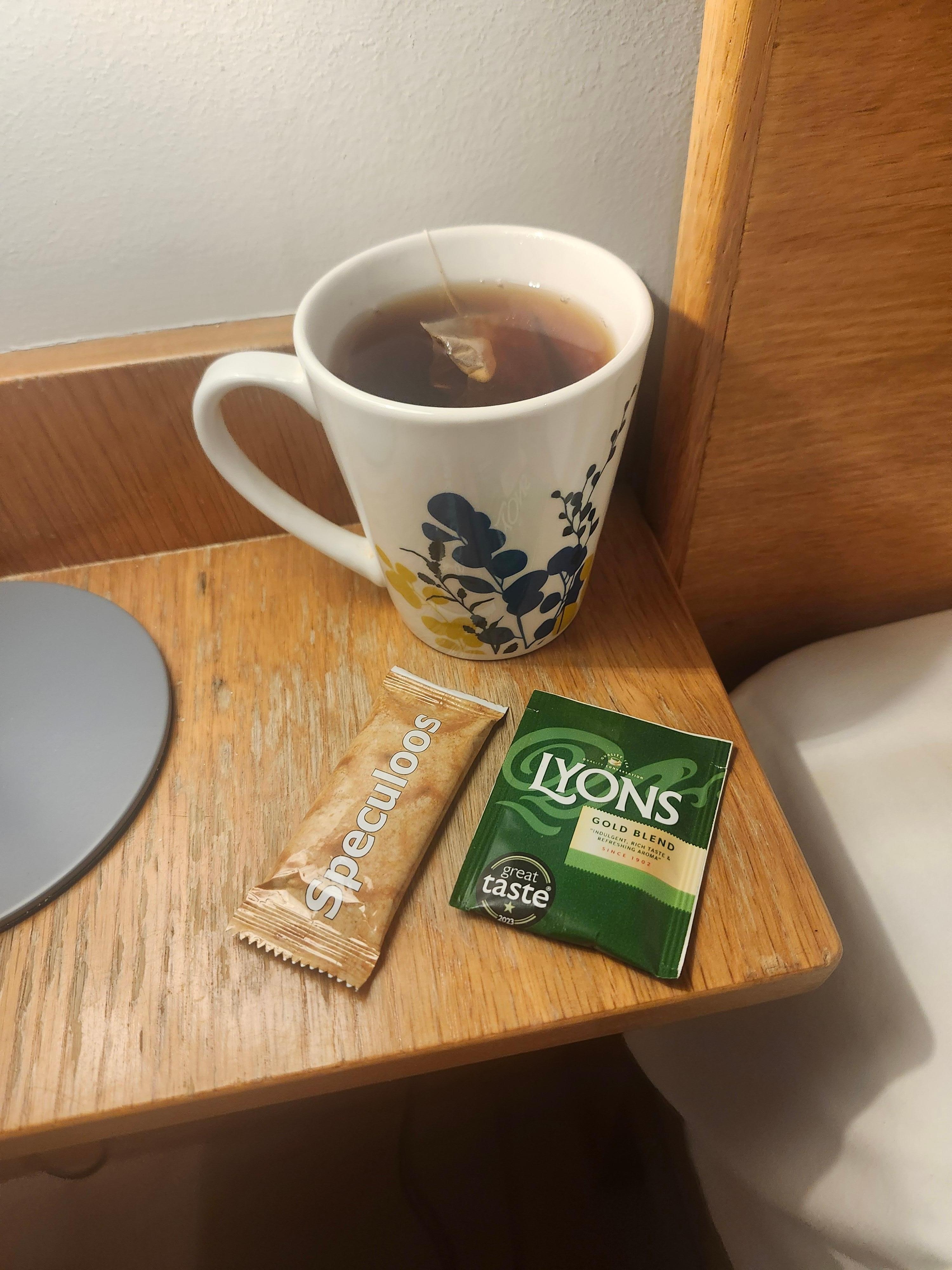 Tea/ instant coffee a definite perk!  