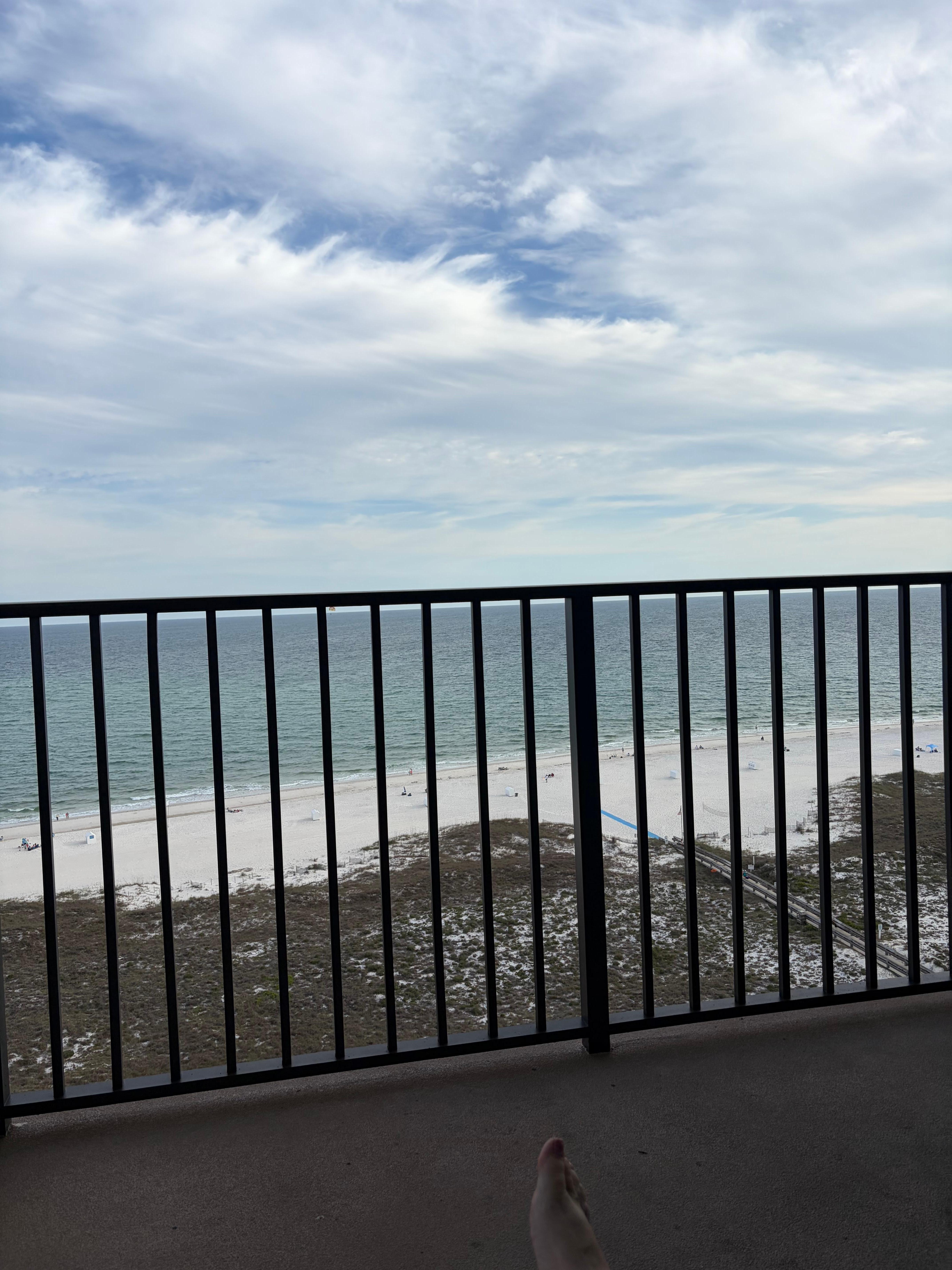 View sitting on balcony 