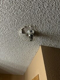 Ceiling need’s proper repair.