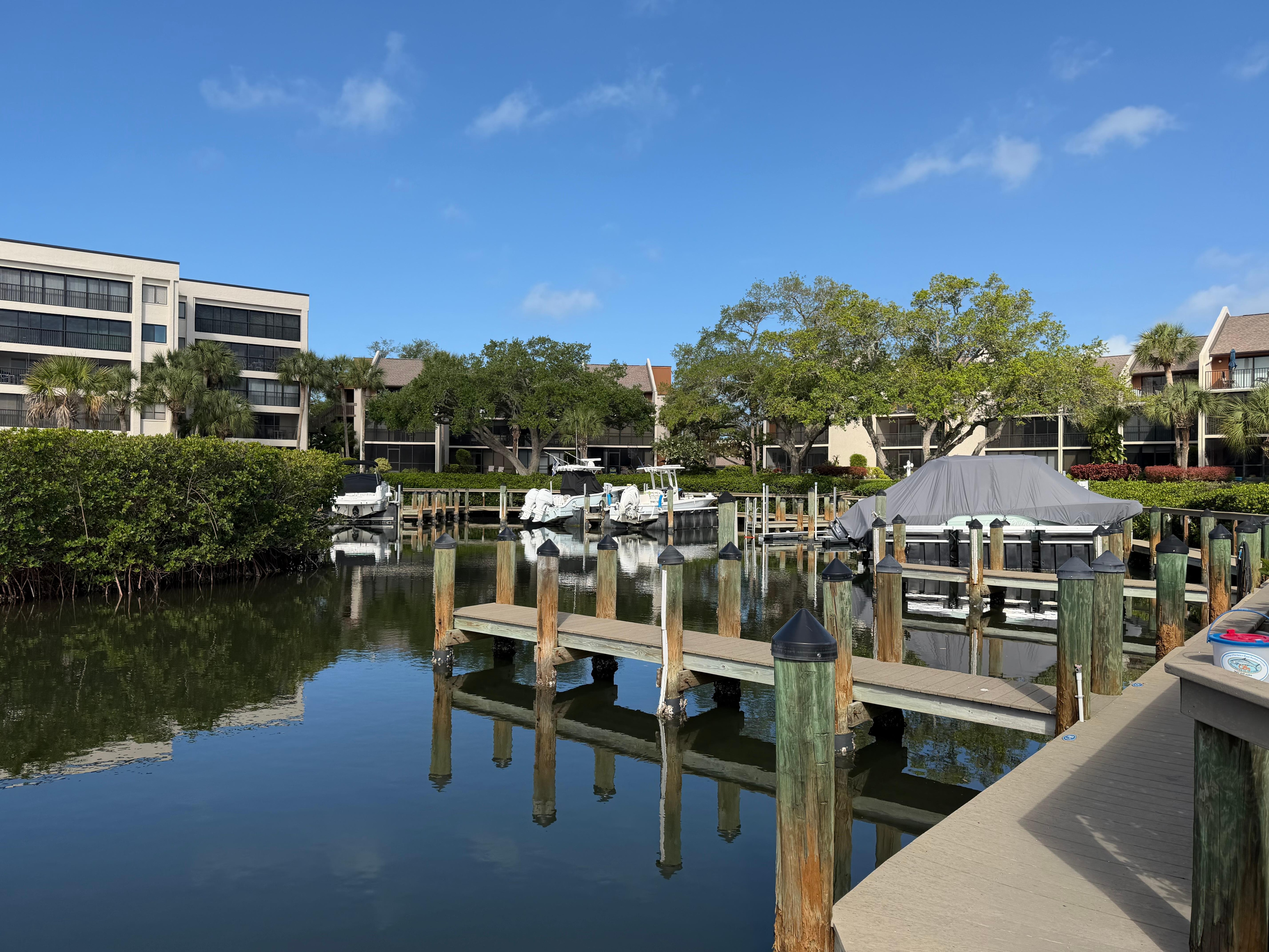 View of private docks within the property